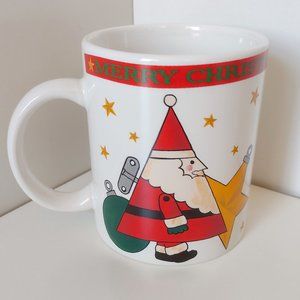 Santa's Ornament Merry Christmas Mug Riviera Van Beers Living Quarters Stoneware